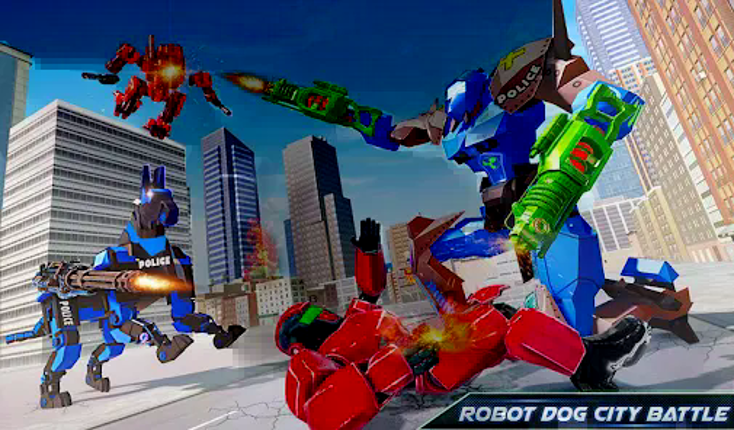 US Police Dog Robot Car Game screenshot