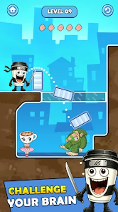 Pull Pin Save-Relaxing Puzzle Image