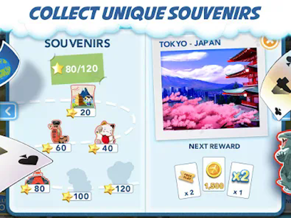 Destination Solitaire TriPeaks screenshot