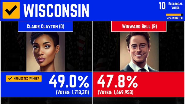 2026 U.S. Election Simulator screenshot