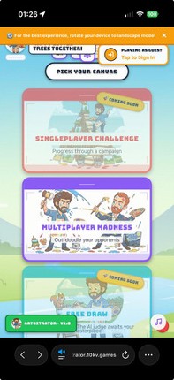 Artbitrator - AI-Judged Multiplayer Drawing Duels (Beta) screenshot