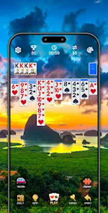 Spider Solitaire, Large Cards Image