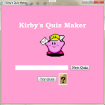 Kirby's Quiz Maker Image