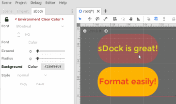 sDock - The free Godot Editor Plugin Image