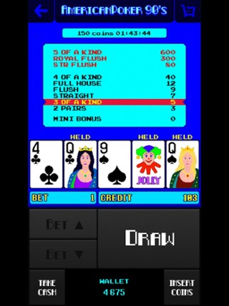 American Poker 90's Casino screenshot