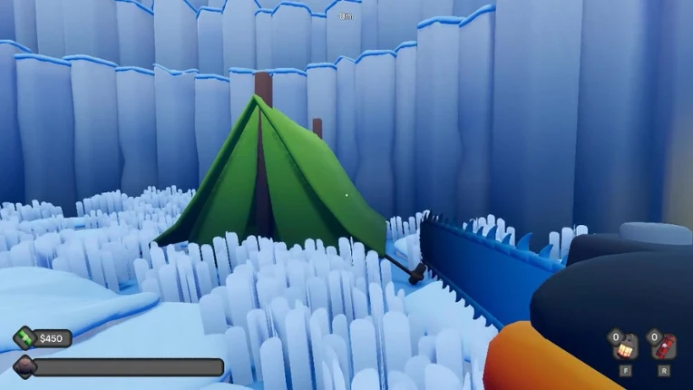 Digging A Hole In Ice With A Chainsaw screenshot