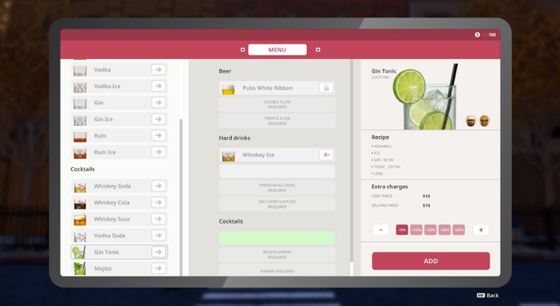 Dream Bar Simulator screenshot