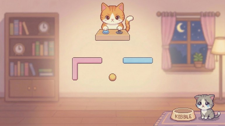 Feed the Cat: Gravity Puzzle Image