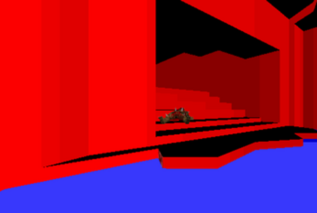 Red and Black - Hall of Tortured Souls inspired doom map. screenshot