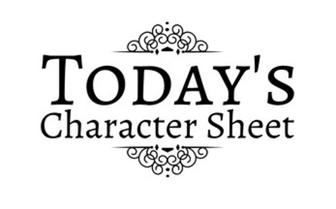 Today's Character Sheet Image