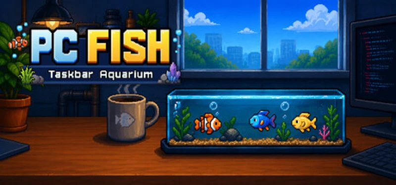 PC FISH: Taskbar Aquarium Image