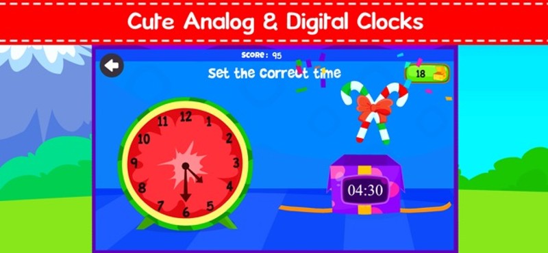 Telling Time For Kids + Clock screenshot