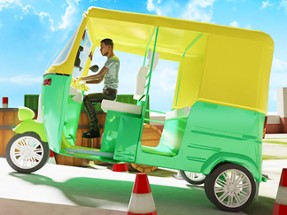 Tuk Tuk Rikshaw Parking Image