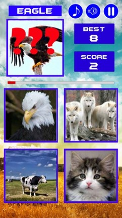 Animal Sounds Quiz  2016: Kids games screenshot