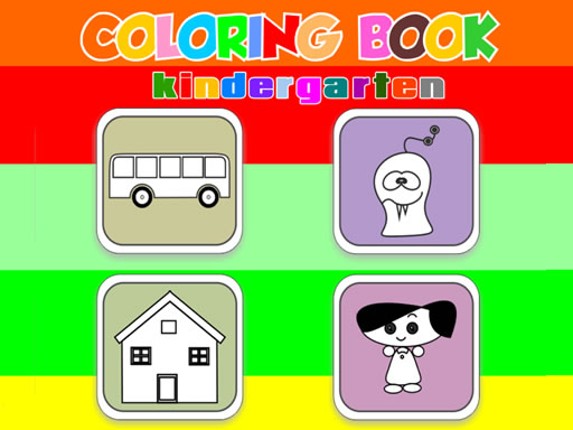 Coloring Book Kindergarten Game Cover