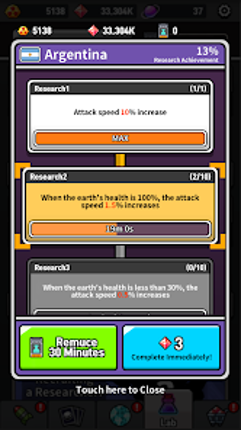 Earth Defense : Idle RPG screenshot