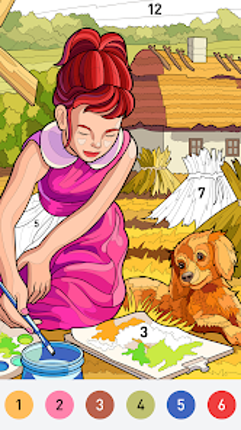 Farm Color - Paint by number screenshot
