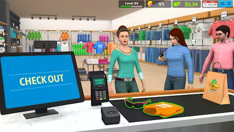 Garments Shop - Simulator Game screenshot