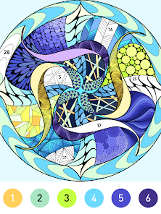 Mandala Pattern Coloring Game screenshot