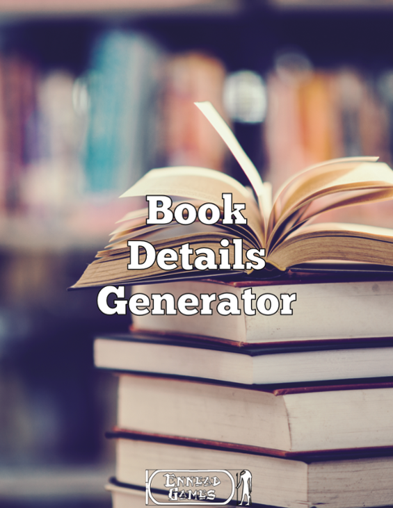 Games like Book Details Generator