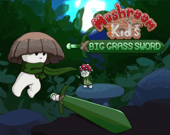 Mushroom Kid's Big Grass Sword Image
