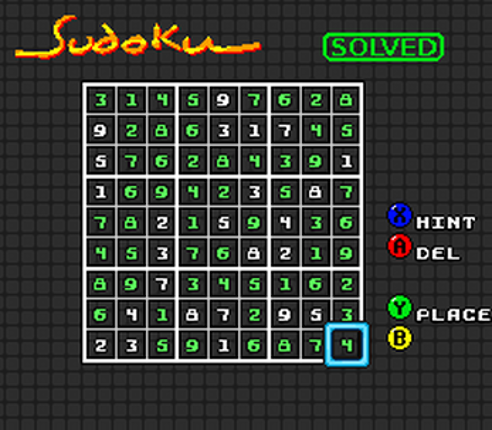 SNES Game: Super Sudoku Image