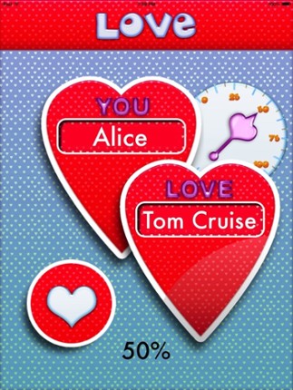 Simple Love Meter - Love Match Test Percentage Calculator Image