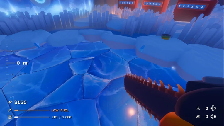 Digging A Hole In Ice With A Chainsaw screenshot