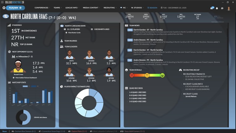 Draft Day Sports: College Basketball 26 Image