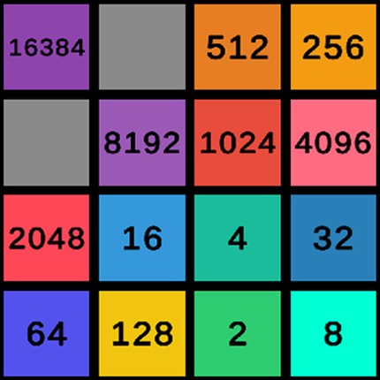 2048-16384 Number Puzzle Game Game Cover