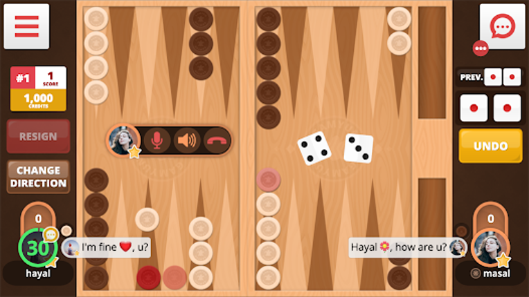 Backgammon Online screenshot