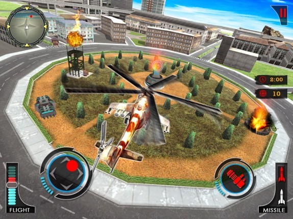 Gunship Robot Helicopter Fight Image