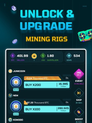 Idle Crypto Miner Game screenshot