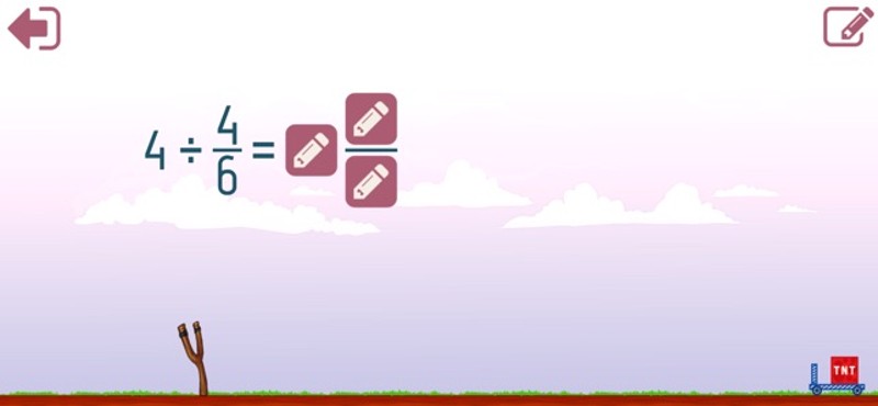 Math Shot Dividing Fractions screenshot