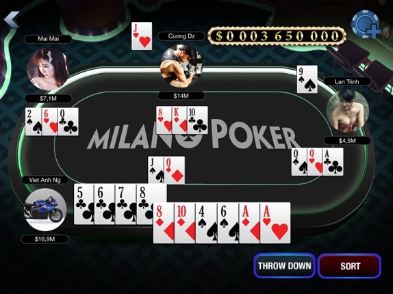 Milano Poker: Tien Len &amp; Ta La screenshot