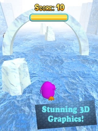 Penguin Run 3D HD screenshot