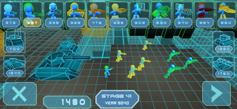 Stickman Simulator: Neon Tanks screenshot