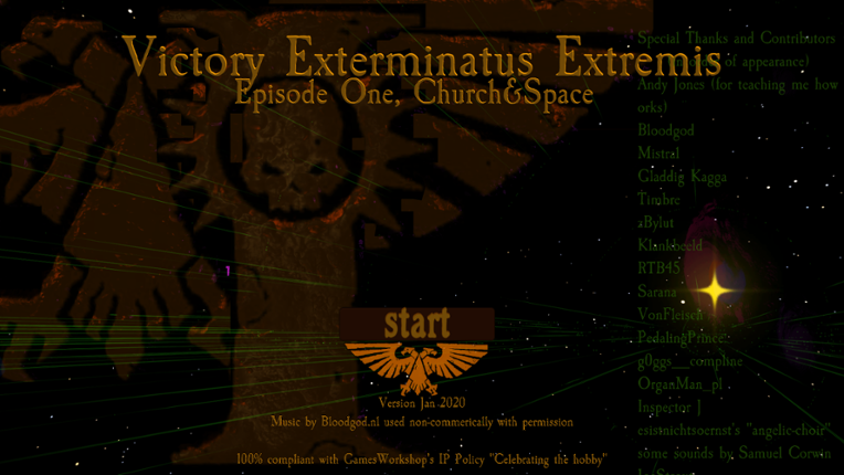 Victory Exterminatus Extremis ( work in progress) Game Cover