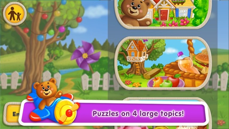 Baby Puzzles for Kids: Learn Words in 5 Languages screenshot