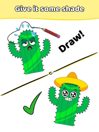Draw a Line: Tricky Brain Test Image
