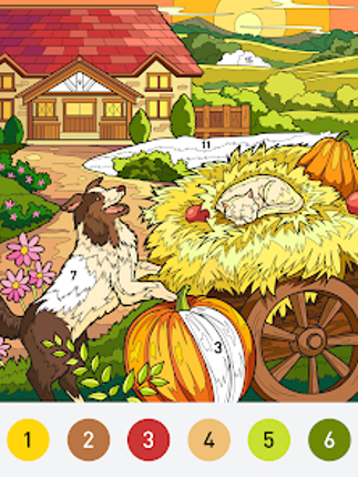 Farm Color - Paint by number screenshot