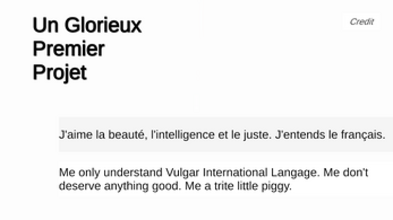 Un Glorieux Premier Projet Image