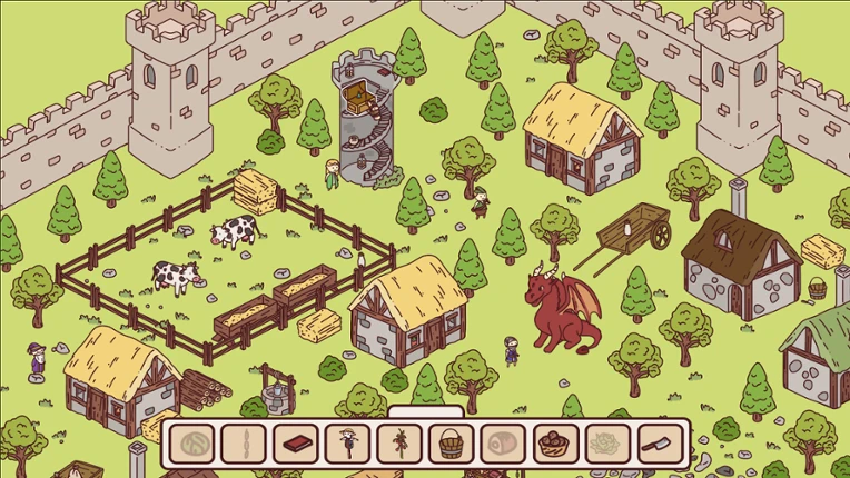 Hidden Doodles: Medieval Town screenshot