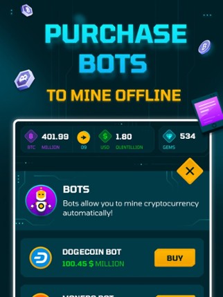 Idle Crypto Miner Game screenshot