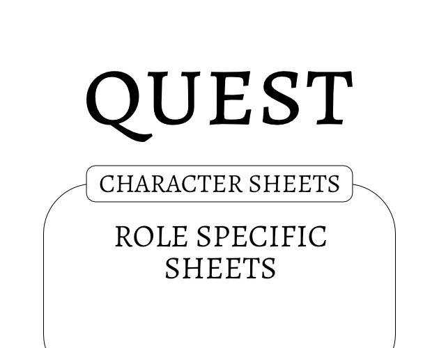 Games like Role Specific Character Sheets
