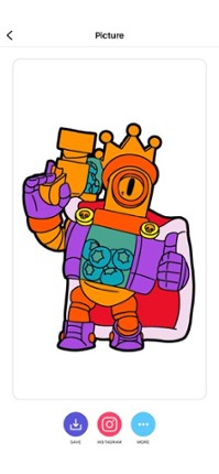 Starz - Brawl Stars Coloring Image
