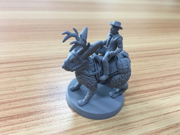 Cowboy Riding Jackalope - War in Christmas Village screenshot