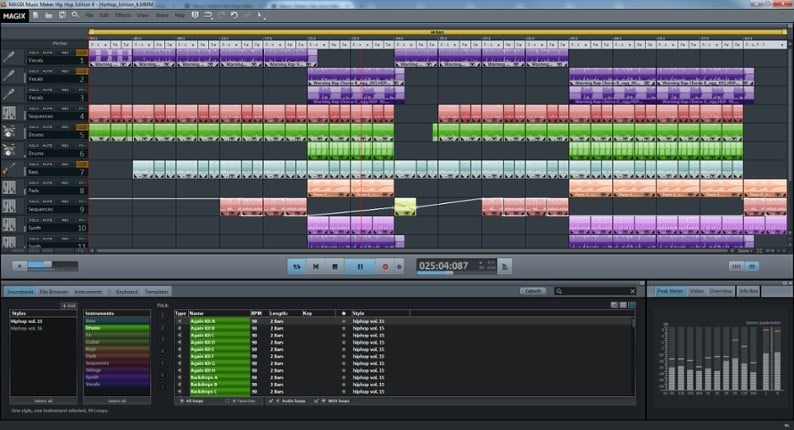 MAGIX Music Maker Hip Hop 6 Steam Edition screenshot