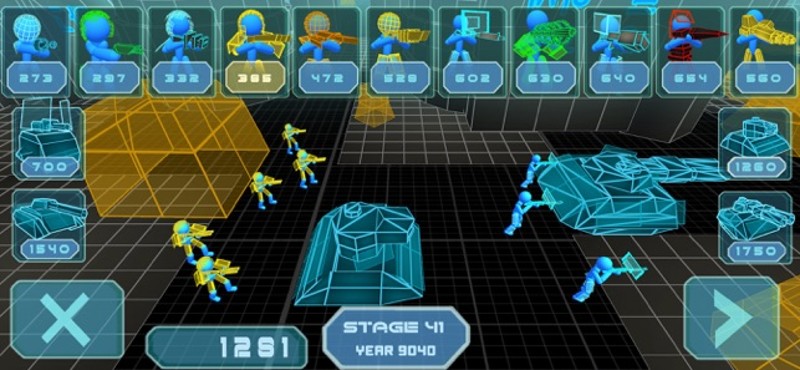 Stickman Simulator: Neon Tanks screenshot