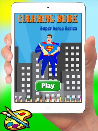 Super Hero Alien &amp; Monster Coloring Book - Drawing for kids screenshot